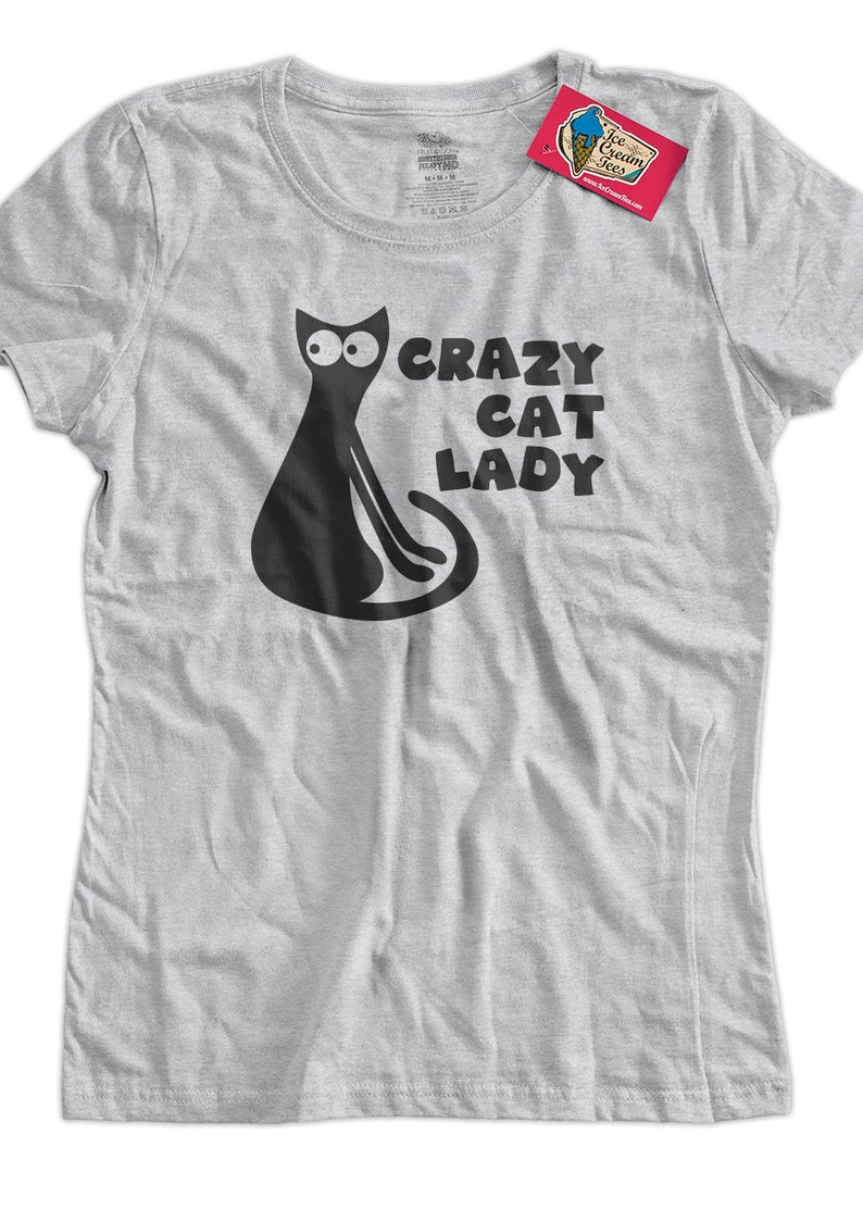 Funny Cat Cats Tshirt Crazy Cat Lady Tee Shirt T Shirt Etsy