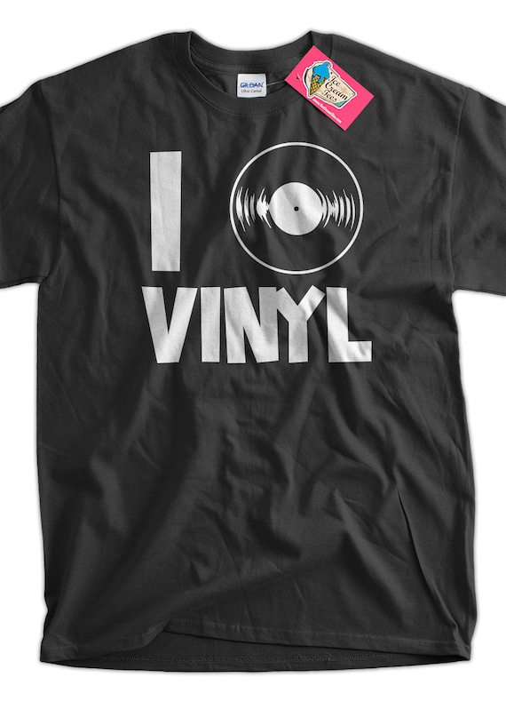Funny T-shirt I Heart Vinyl Tee Shirt T Shirt Music - Etsy