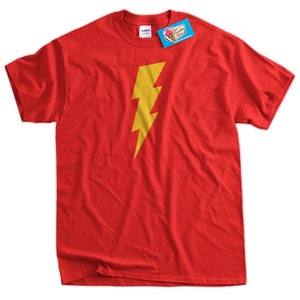 Lightning Bolt Super Hero Screen Printed T-shirt Tee Shirt T - Etsy