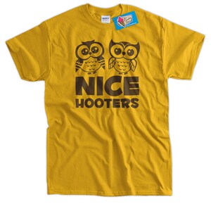 Nice Hooters T-Shirt Funny Tee Shirt T Shirt Geek Humor Mens Ladies Womens Guys image 2