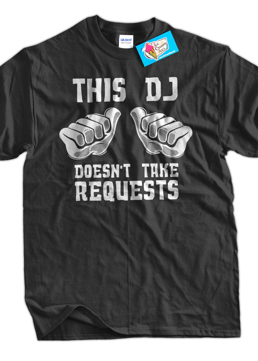 Funny DJ Request T shirt This DJ Doesn t Take Requests T shirt Screen Printed T shirt Tee Shirt Mens Ladies Womens Youth Kids Etsy