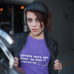 Funny DIY Tshirt Leftover Parts Are Proof You Made It Even Better T-Shirt Gifts for Dad T-Shirt Tee Shirt T Shirt Mens Ladies Womens afbeelding 2