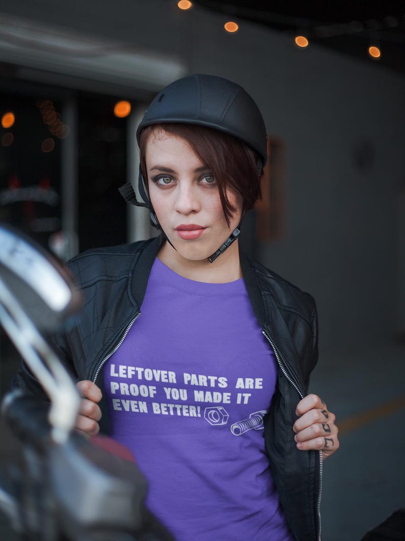 Funny DIY Tshirt Leftover Parts Are Proof You Made It Even Better T-Shirt Gifts for Dad T-Shirt Tee Shirt T Shirt Mens Ladies Womens afbeelding 2