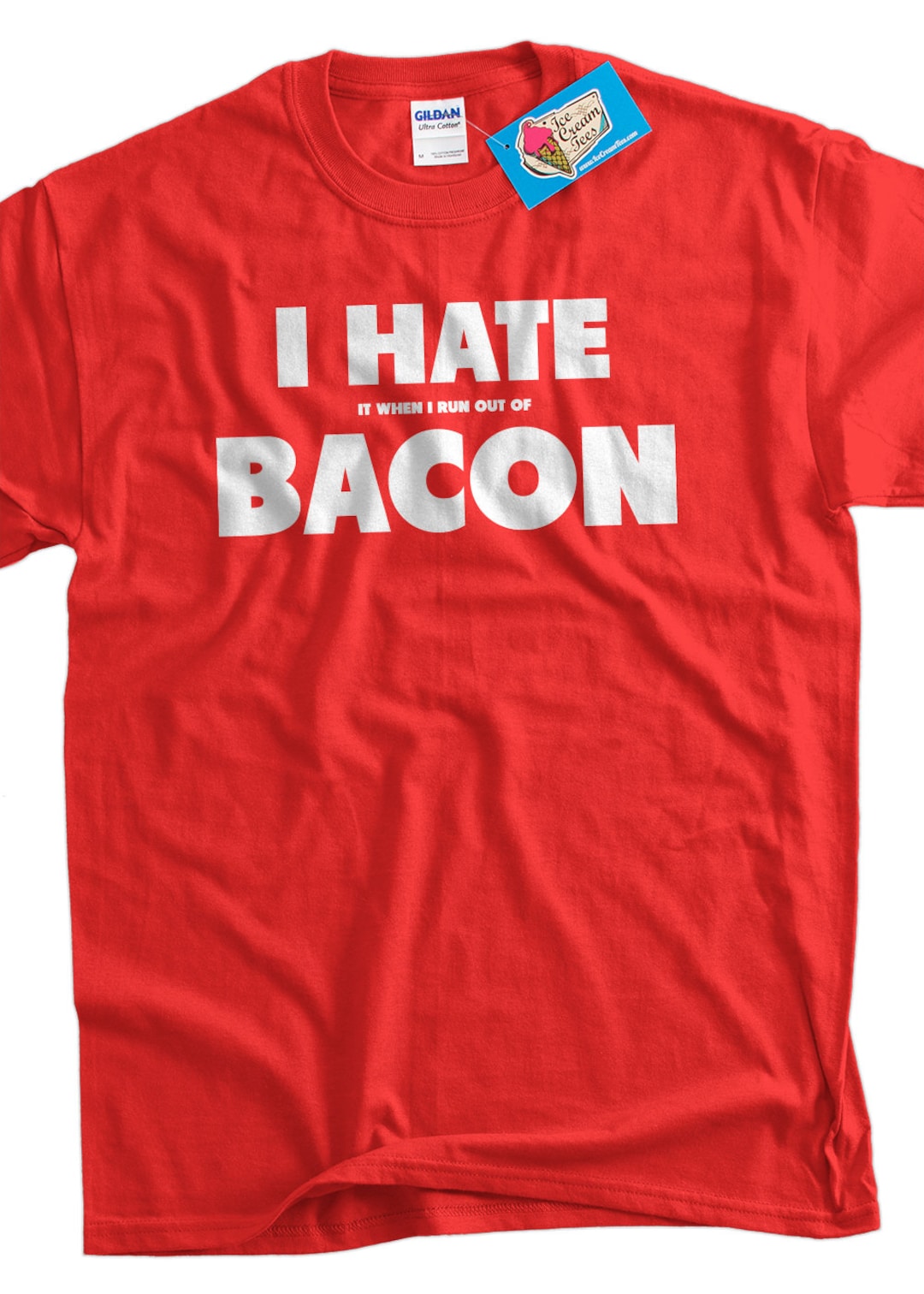  Colorful bacon hair design for boy or girl gamers Long Sleeve T- Shirt : Clothing, Shoes & Jewelry