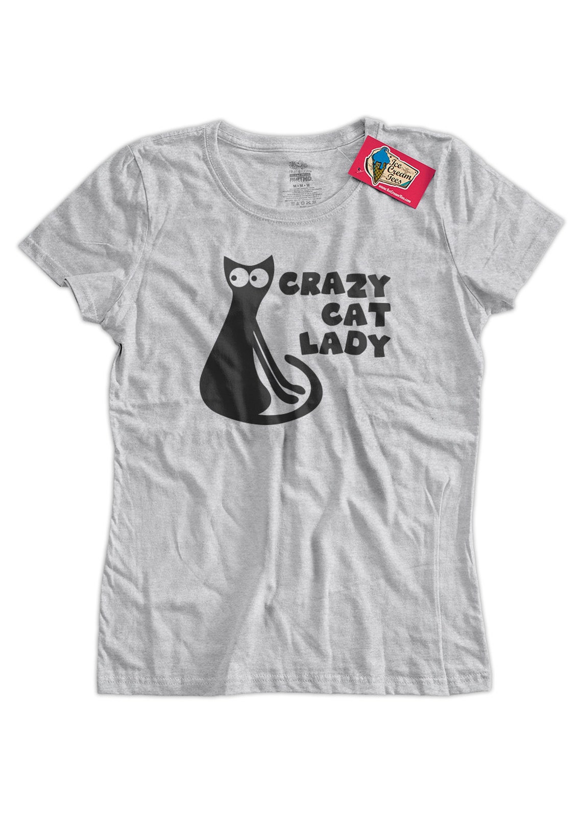 Crazy Cat Lady Screen Printed TShirt Tee Shirt T Shirt Ladies Etsy