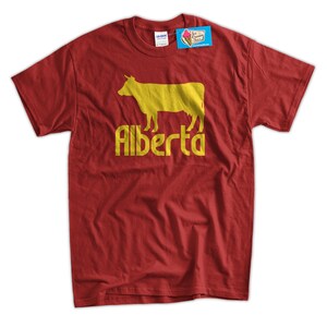 Alberta Canada Tshirt province Screen Printed T-Shirt Tee Shirt T Shirt Mens Youth Kids Funny Geek image 2