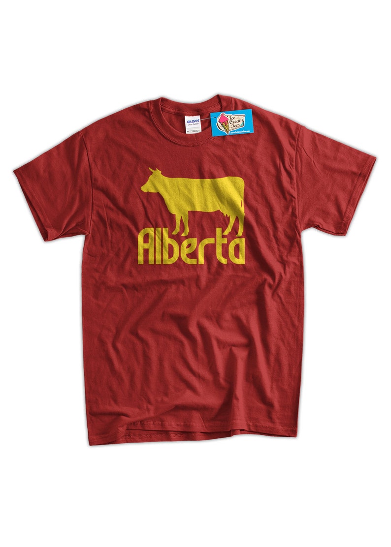 Alberta Canada Tshirt province Screen Printed T-Shirt Tee Shirt T Shirt Mens Youth Kids Funny Geek image 2