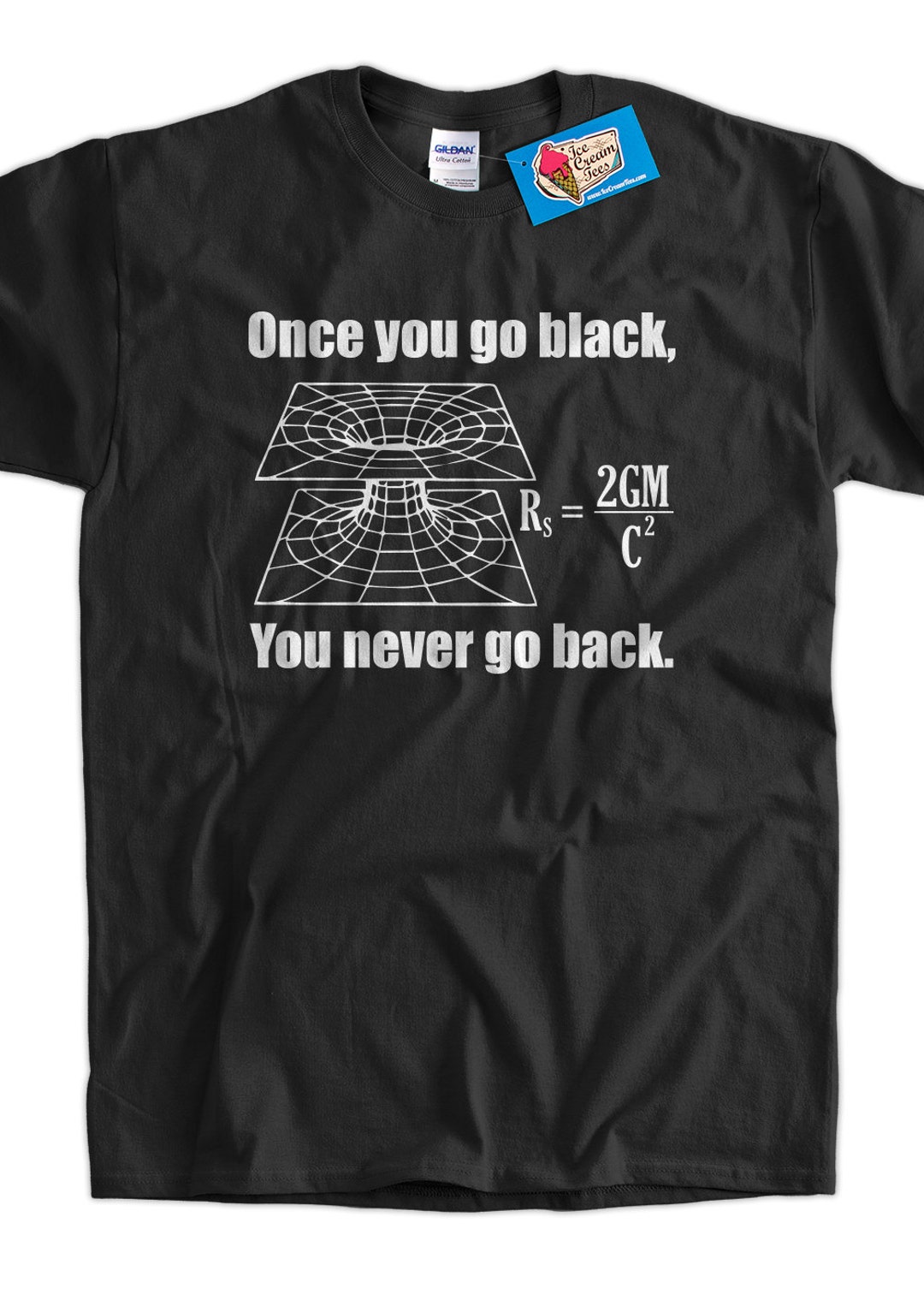 Black Hole Science T-shirt Table Chemistry Geek Nerd School