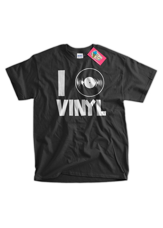Shop It Now! Music Lover Vinyl Record T-Shirt S-3XL