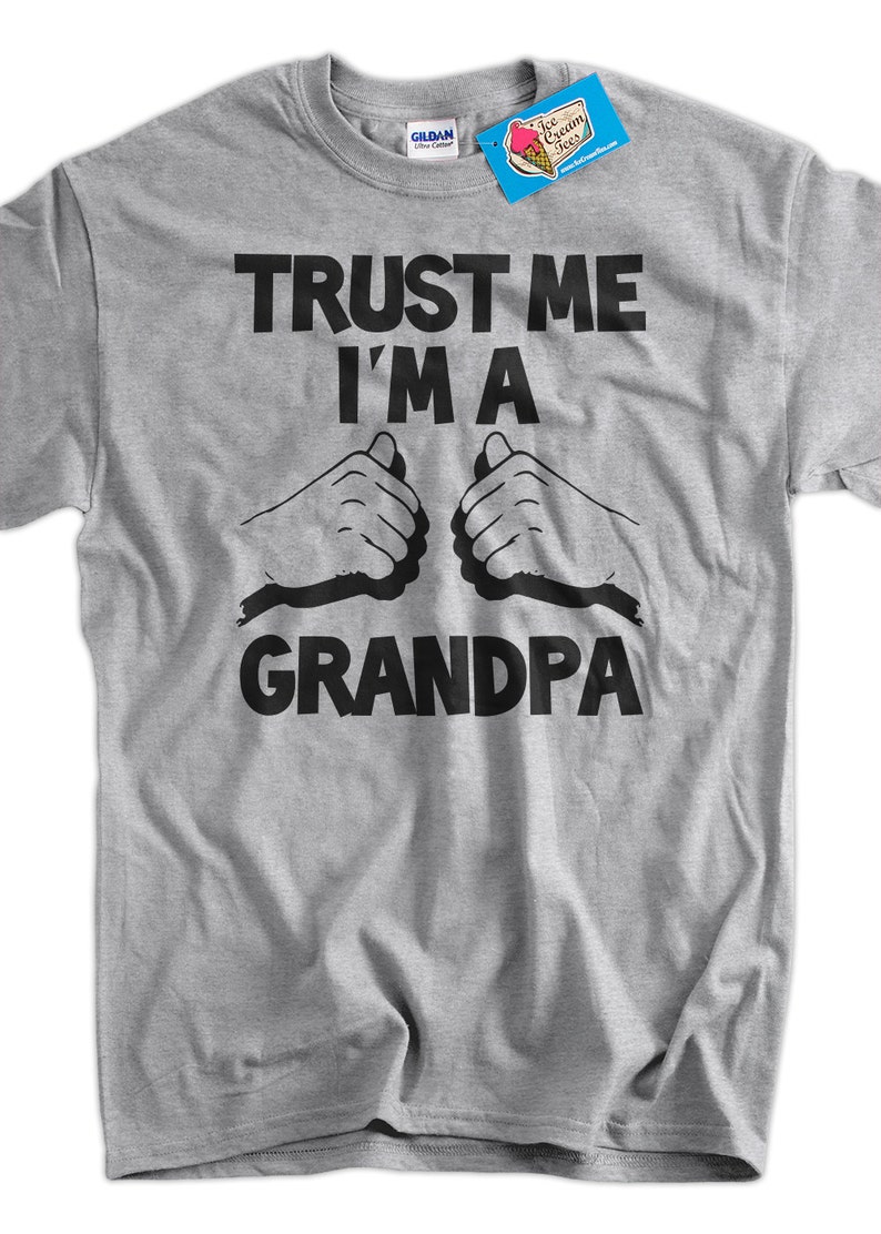 I'm A Grandpa Father's Day Christmas Gift New Baby Birthday Gifts for Dad Grandparent Screen Printed T-Shirt Mens Funny Geek image 1