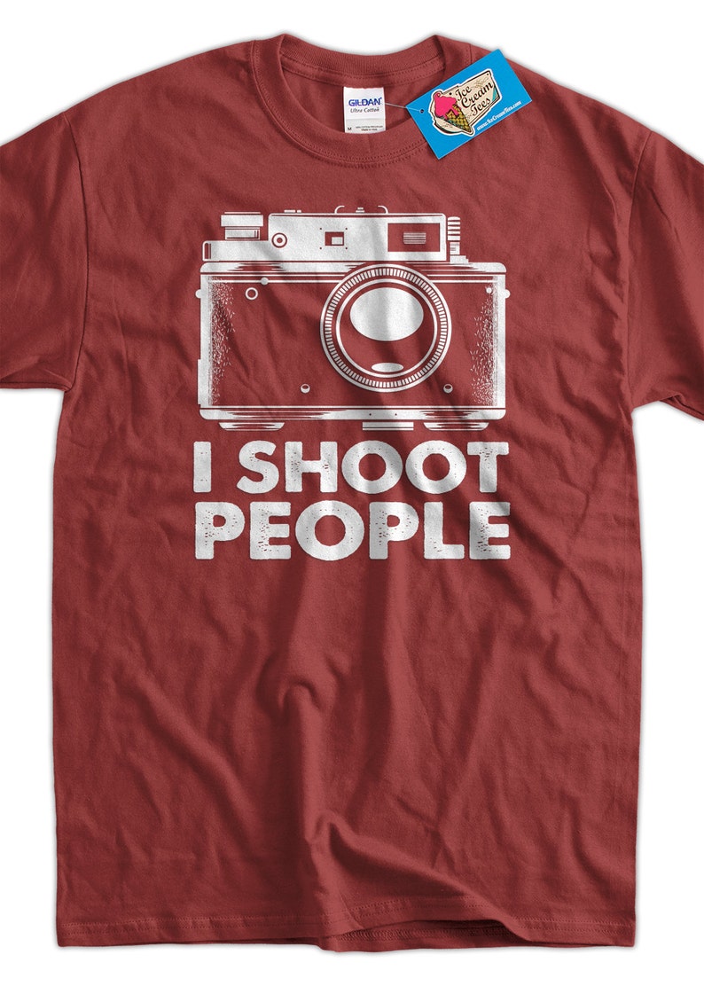 Photography Camera TShirt I Shoot People film Camera Tshirt Etsy