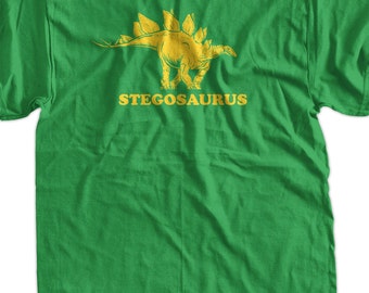 Funny Dinosaur Geek Nerd T-Shirt - Stegosaurus Tee Shirt T Shirt Geek Mens Ladies Womens Youth Kids