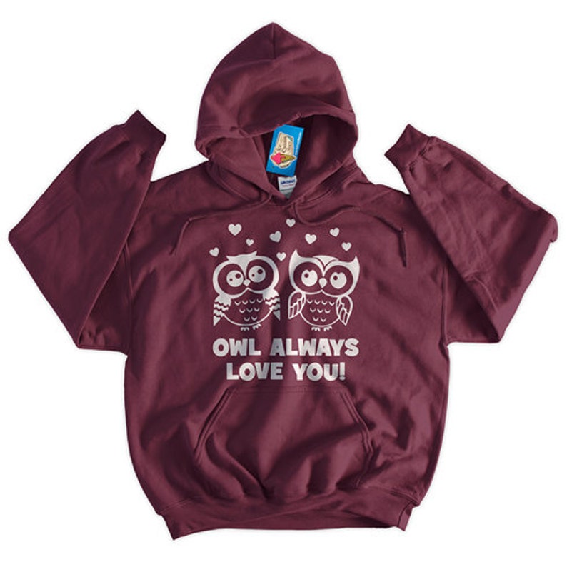 Owl Hoodie Owl Sweater Love Hoodie Wedding Hoodie Owl Always Etsy