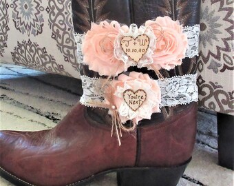 Bridal Boot Bracelet Country Chic Wedding