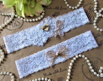 Items Similar To Daisy Garter Set Country Chic Daisy Wedding