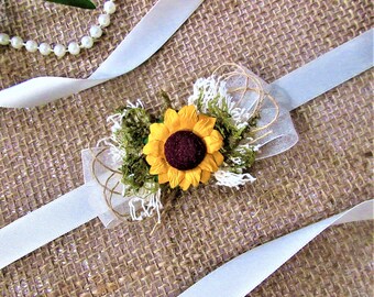 for dress Sunflower sash belt Belt 