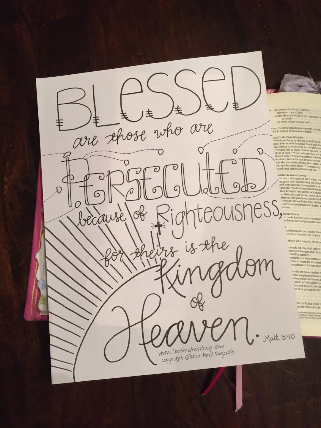 Coloring Sheet Printable Template Instant Download - Beatitudes - Etsy