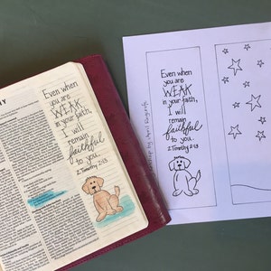 INSTANT DOWNLOAD - Bible Journaling Template