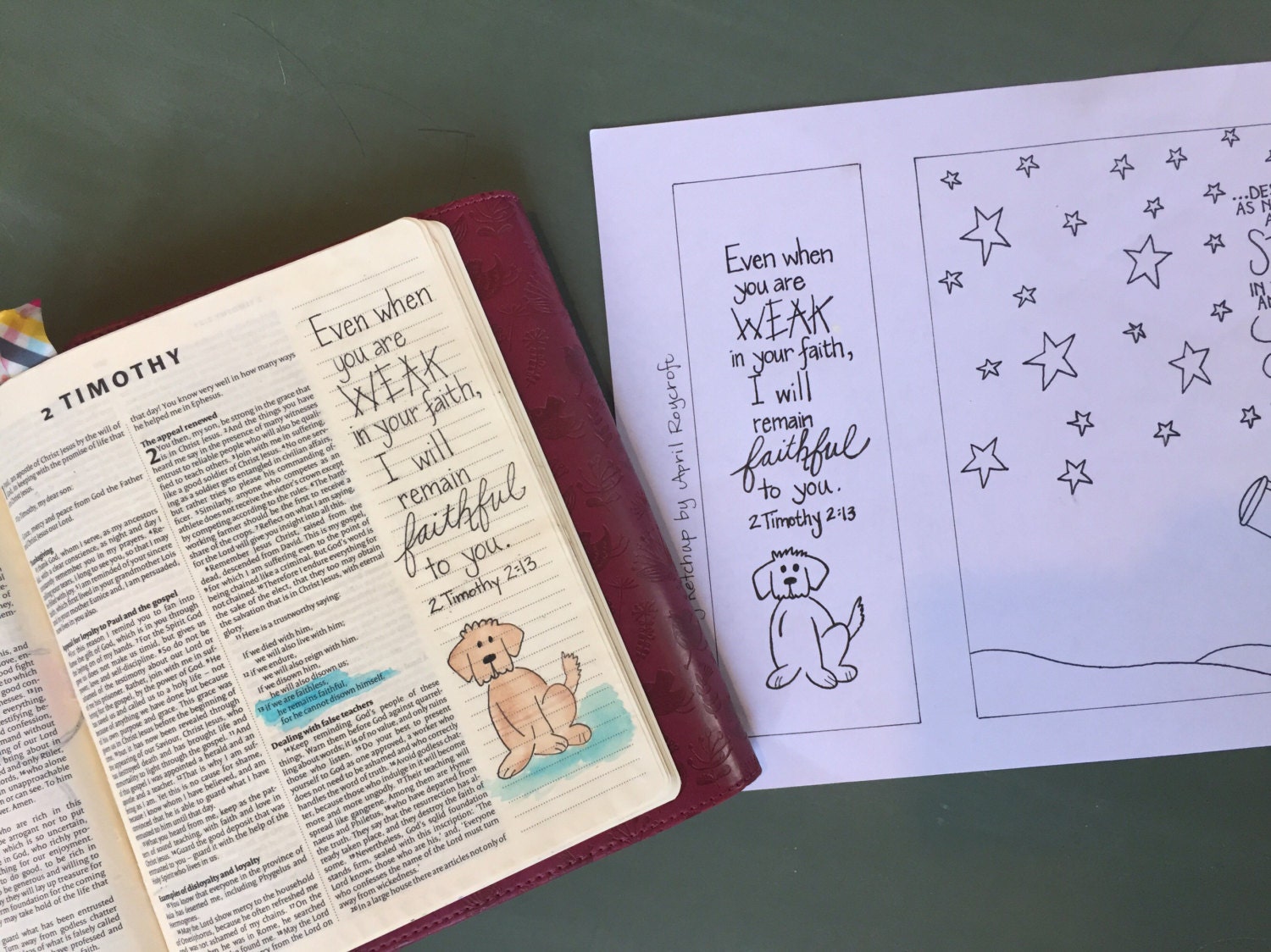 INSTANT DOWNLOAD - Bible Journaling Template - Etsy
