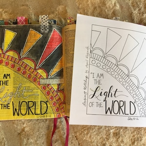 INSTANT DOWNLOAD - Bible Journaling Template