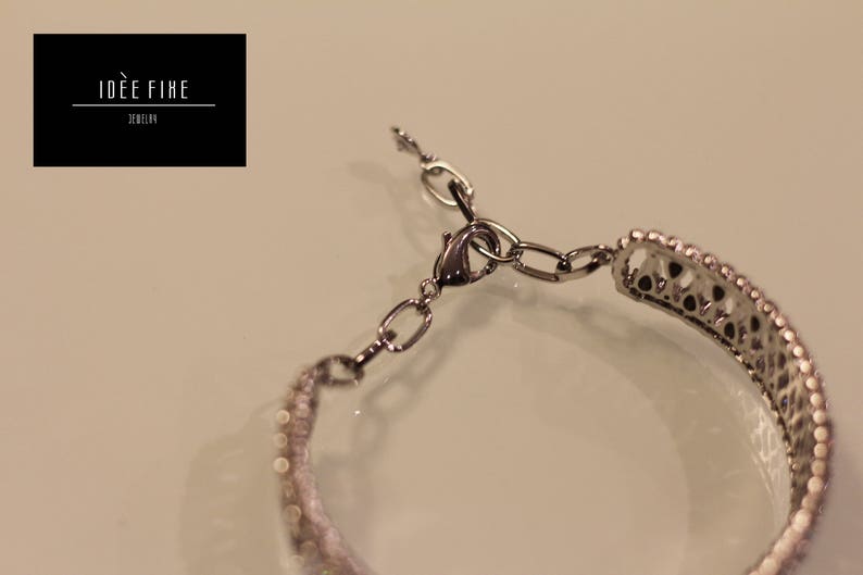 SilverGold Luxury Crystal Bangle Bracelet