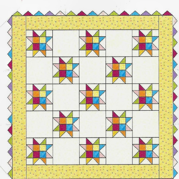 Baby Stars Quilt Pattern ONLY