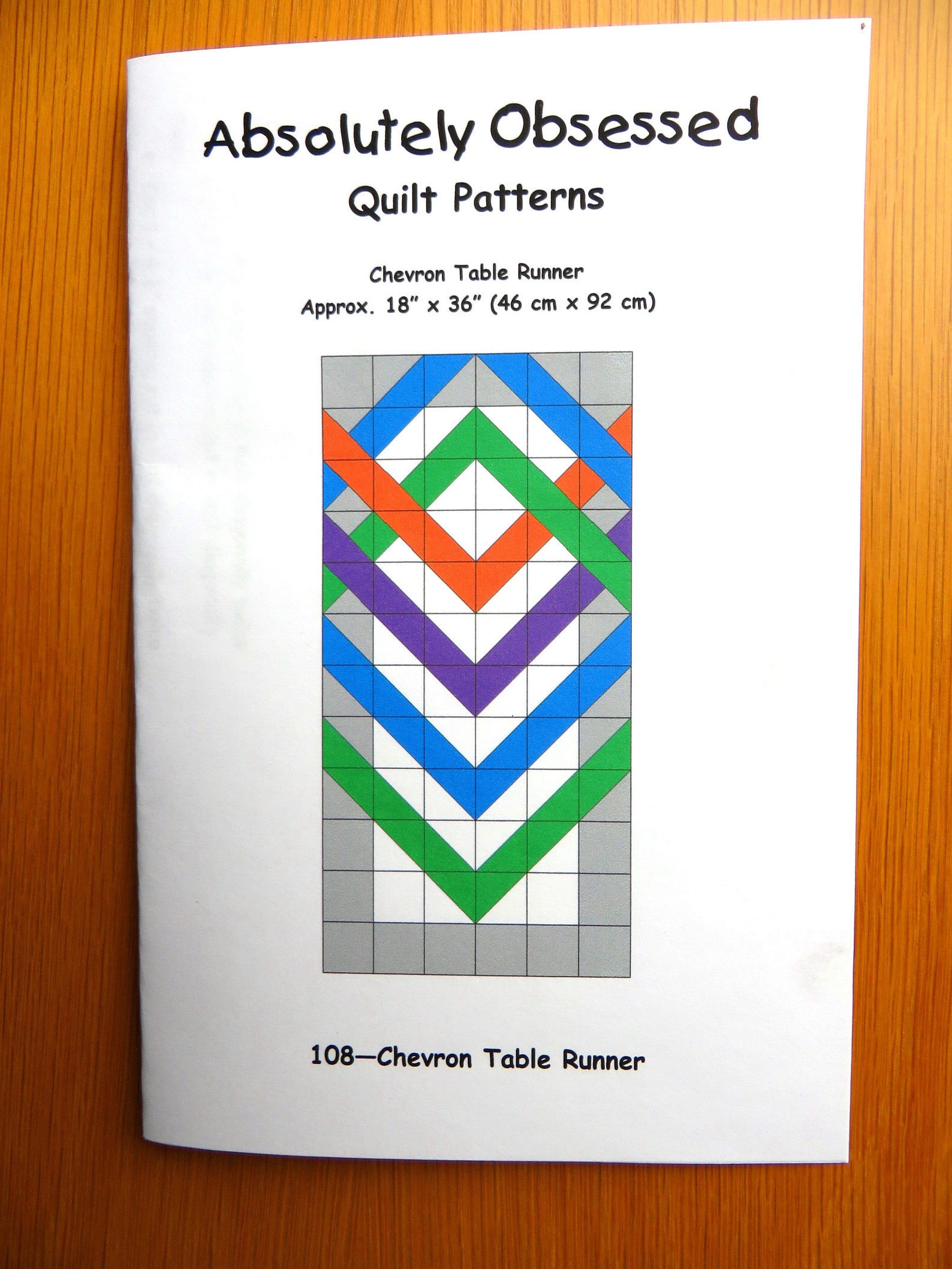 Chevron Table Runner or Wall Hanging--pattern ONLY - Etsy