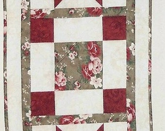 Sawtooth Star Tablerunner Quilt Pattern ONLY