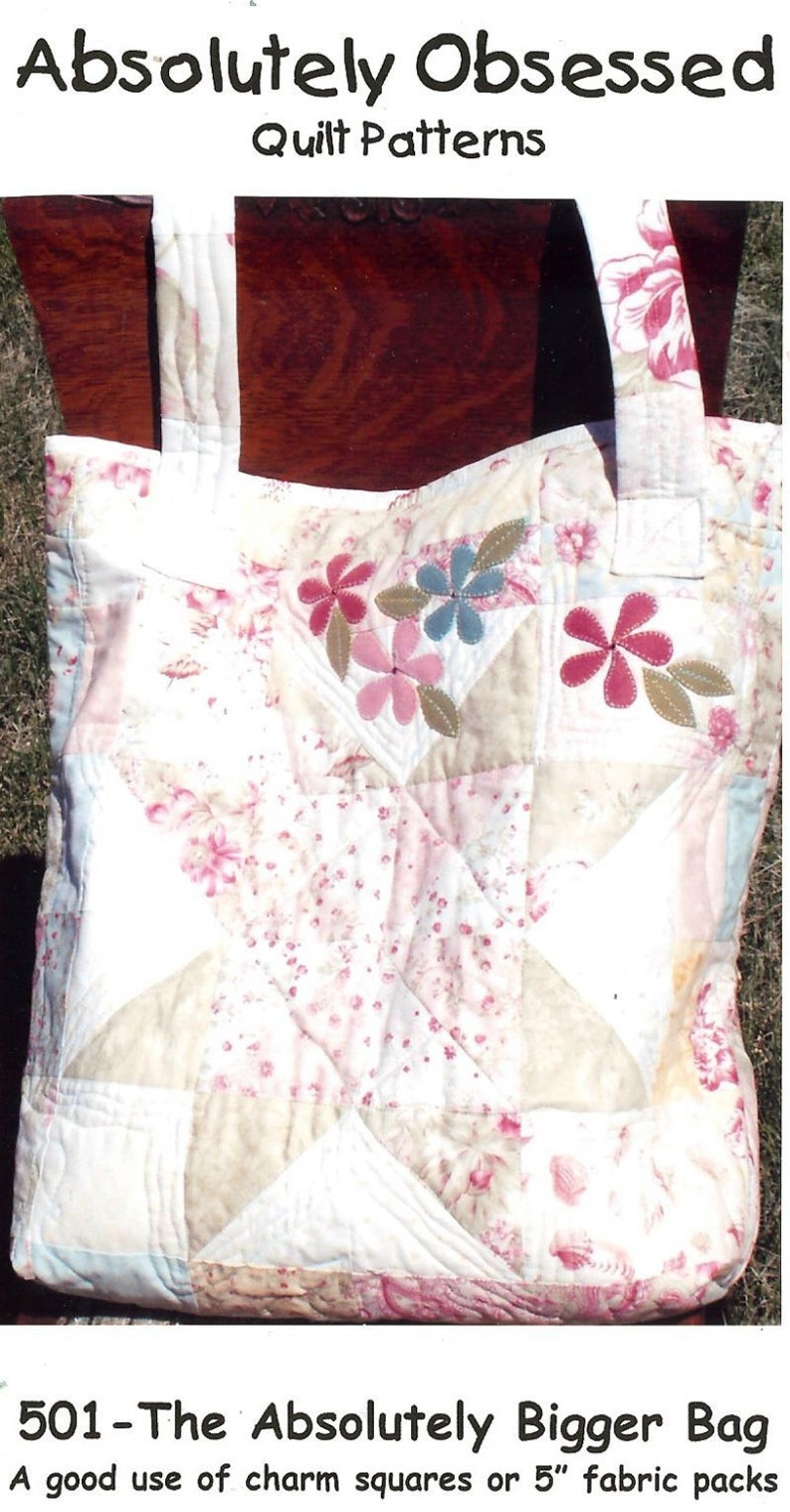 Large Quilted Tote Bag Pattern ONLY Etsy