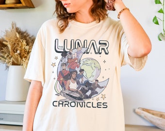 The Lunar Chronicles - COMFORT COLORS - Graphic Tee | Bookish gifts, bookish merch, bookish shirts, gifts for readers