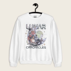 The Lunar Chronicles Sweatshirt: Bookish Crewneck, Distressed Illustration image 3