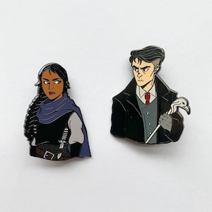 Kaz & Inej - Inspired Enamel Pins