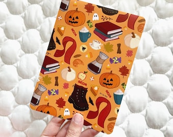 Halloween Fall Kindle Case Inserts: Hand-Drawn Bookish Cardstock