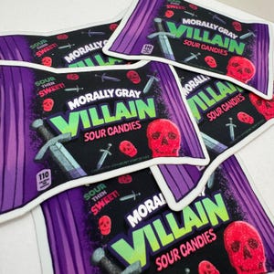 Morally Gray Villain Candy - Soft Matte Kindle Sticker for Villain Lovers zdjęcie 3
