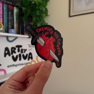 Enemies to Lovers Sticker: Romantasy Bookish Kindle Sticker