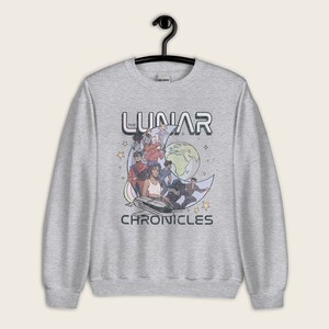The Lunar Chronicles Sweatshirt: Bookish Crewneck, Distressed Illustration image 6