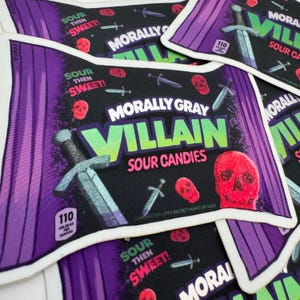 Morally Gray Villain Candy - Soft Matte Kindle Sticker for Villain Lovers zdjęcie 4