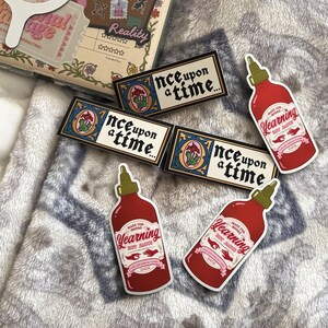 Yearning Romance Reader Hot Sauce Bookish Sticker - Book Lover Gifts for Readers image 4