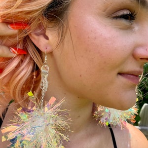 Iridescent Jellyfish Earrings