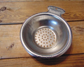 Vintage "FRUIT JUICE STRAINER" Stainless Steel, Hand Held, Heavy Duty, Made In U.S.A., 1960's - Vintage Juice Strainer - Farmhouse Kitchen