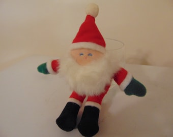 Vintage 1986 Hallmark Christmas Plush Santa Claus With Original Hang Tag - 1986 Hallmark Santa Claus - 1980's Hallmark Holiday Santa Claus
