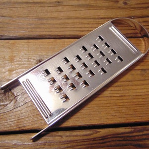 Vintage Stainless Steel Grater With Handle, Hand Held, 1970s - Vintage Kitchen Grater - Vintage Cheese Grater - Farmhouse Kitchen - Grater