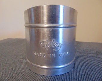 Vintage "Foley" Aluminum Flour Sifter, Hand Held, Lever Squeeze Black Painted Handle, Made In U.S.A.,1960's -Foley's Flour Sifter -Farmhouse