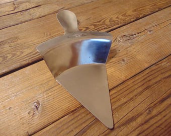 Vintage "Nell Fulton" Bake & Lift Pie Server With Thumb Grip, Stainless Steel, 1940's - Vintage Pie Server - 1940's Pie Lifter - Farmhouse