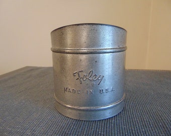 Vintage 1950's "Foley" Aluminum Flour Sifter, Hand Held,Lever Squeeze Handle,Made In U.S.A.-Foley Flour Sifter-1950's Flour Sifter-Farmhouse