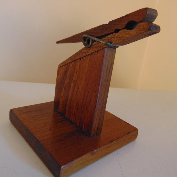 Clothespin Card Holder Etsy