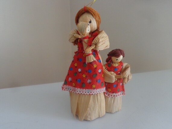 vintage corn husk dolls