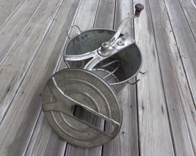 Antique universal No. 8 Hand Crank Bread Maker, Early 1900's, With