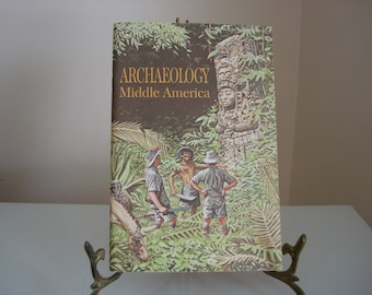 Vintage "Middle America Archaeology" Book, 1967, "Science Service" Reference Resource Illustrated Book - Archaeology Books