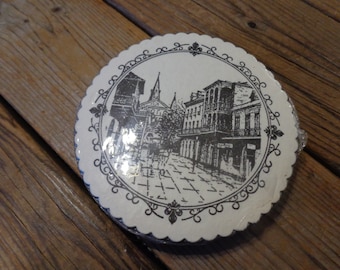Vintage 1960's "New Orleans French Quarter Scenes" Paper Coasters By Coleman, Set Of 36 -Never Been Used -New Orleans Souvenir Coasters- NOS